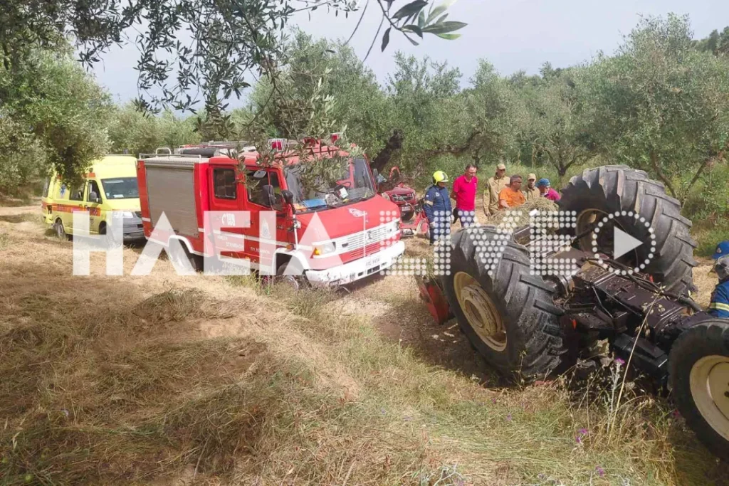 Ηλεία: Νεκρός αγρότης από ανατροπή τρακτέρ