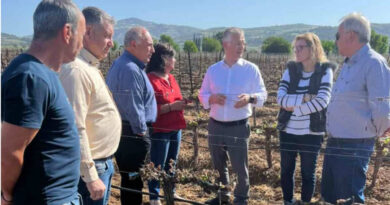 Στις πληγείσες από τον παγετό καλλιέργειες του Δήμου Νεμέας ο Περιφερειάρχης Πελοποννήσου Δημήτρης Πτωχός