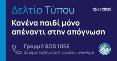 «Το Χαμόγελο του Παιδιού»: Κανένα παιδί μόνο απέναντι στην απόγνωση