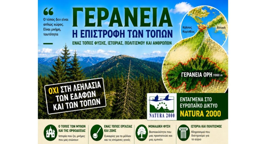 Τα Γεράνεια: Η Αρχή της Επιστροφής των Τόπων