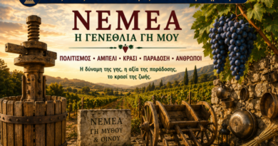 Η Πρωτεύουσα Πόλη και η Γενέθλια Γη μου η Νεμέα