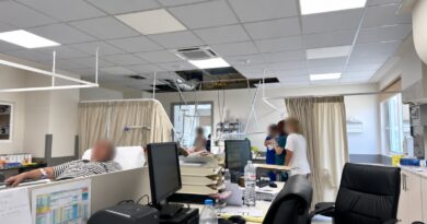 Για την κατάρευση τμήματος της οροφής στα Νέα ΤΕΠ του Νοσοκομείου Κορίνθου