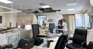 Για την κατάρευση τμήματος της οροφής στα Νέα ΤΕΠ του Νοσοκομείου Κορίνθου