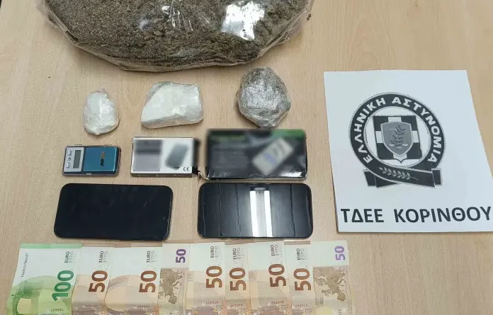 Συνελήφθησαν 2 άτομα για διακίνηση ναρκωτικών στην Κορινθία