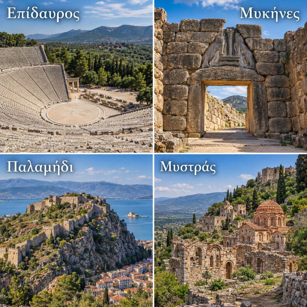 Μόλις 3.500€ τον μήνα το μίσθωμα των πωλητηρίων σε Επίδαυρο, Μυκήνες, Παλαμήδι και Μυστρά