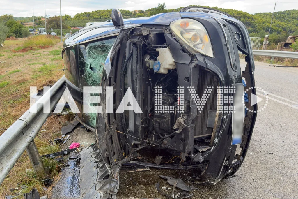 Ηλεία: Έξι τραυματίες σε μετωπική σύγκρουση