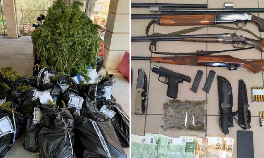 Λακωνία: Πάνω από 81 κιλά κάνναβης κατασχέθηκαν σε αστυνομική επιχείρηση – Δύο συλλήψεις