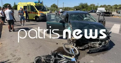 Νεκρός ποδηλάτης σε τροχαίο στον Πύργο - Πέντε ακόμη τραυματίες