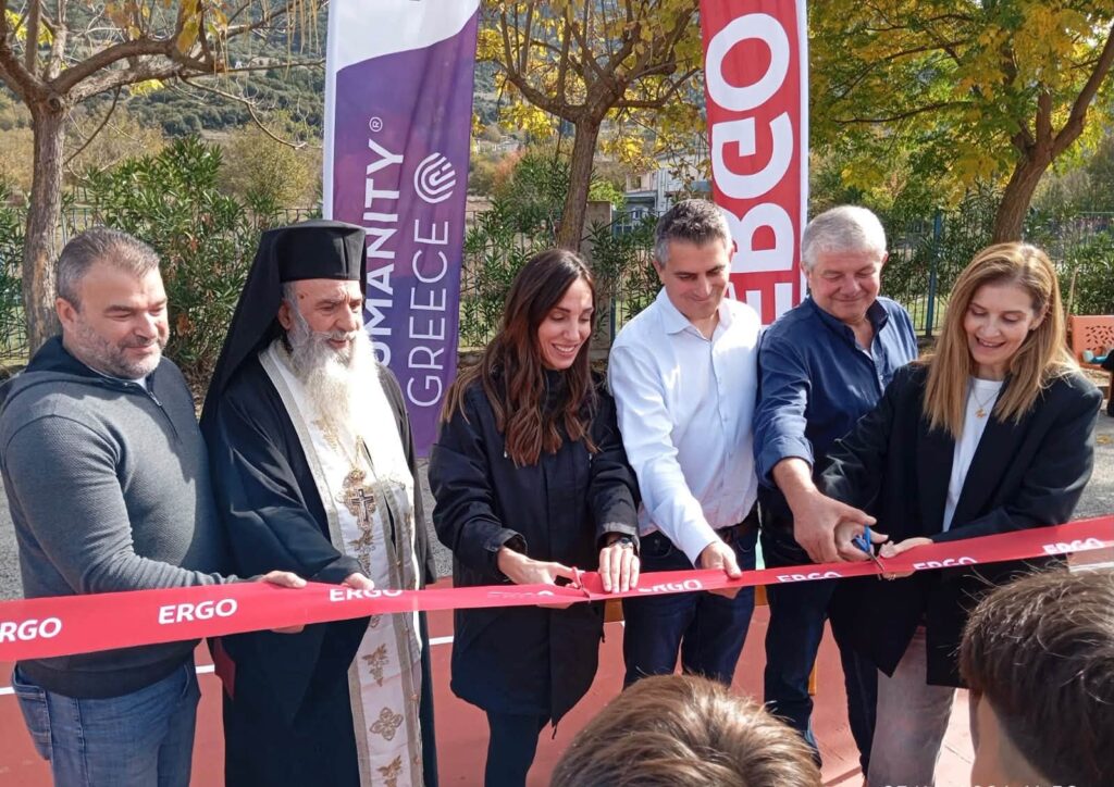 Εγκαίνια για το ανακαινισμένο γήπεδο μπάσκετ στο Δημοτικό Σχολείο Φενεού